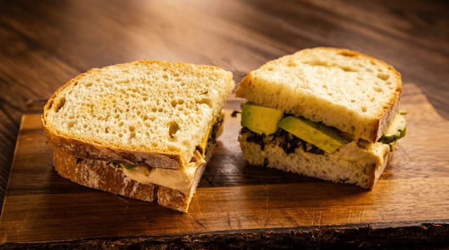 Vegan Avocado Sandwich.
