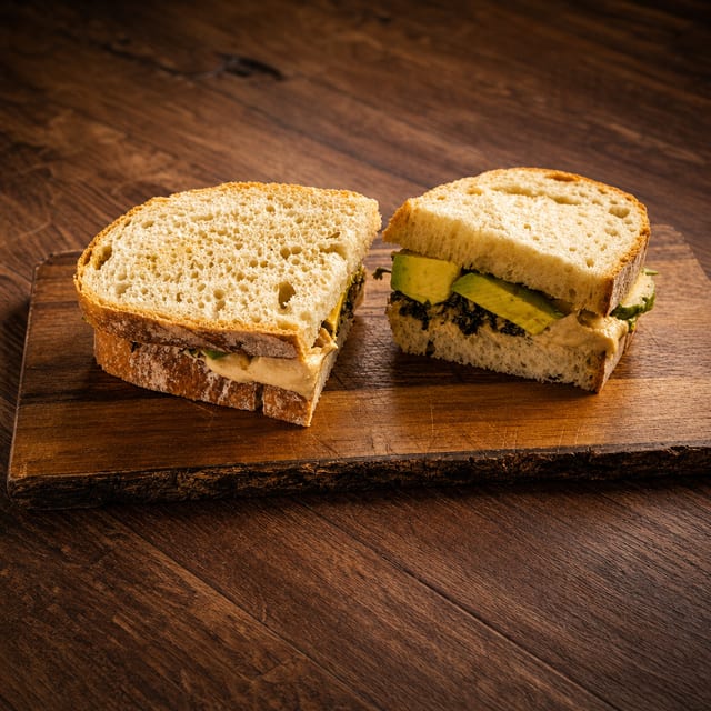 Vegan Avocado Sandwich.